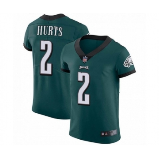 Philadelphia Eagles #2 Jalen Hurts Midnight Green Team Color Vapor Untouchable Elite Player Football Jersey - Ujersey