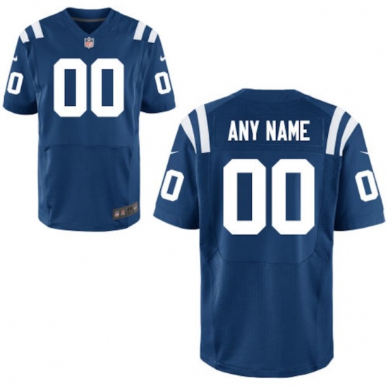 Men's Indianapolis Colts Nike Blue Custom Elite Jersey - Ujersey