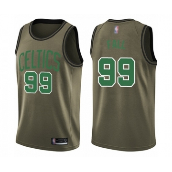 Men's Boston Celtics #99 Tacko Fall Swingman Green Salute to Service Basketball Jersey - Ujersey