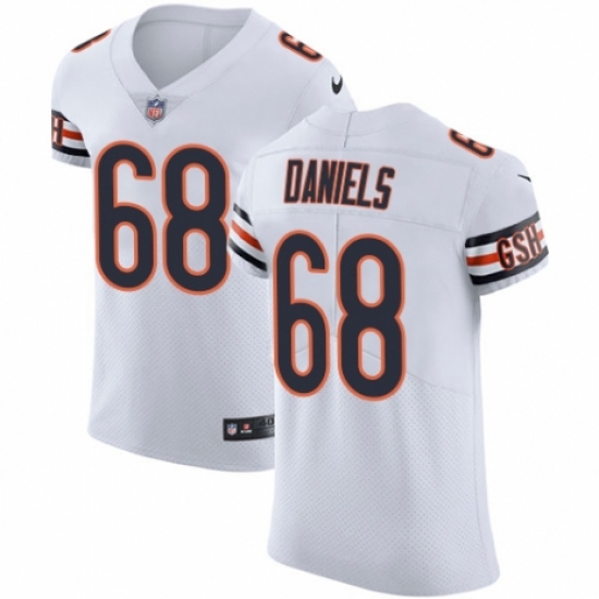 Men's Nike Chicago Bears #68 James Daniels White Vapor Untouchable Elite Player NFL Jersey - Ujersey