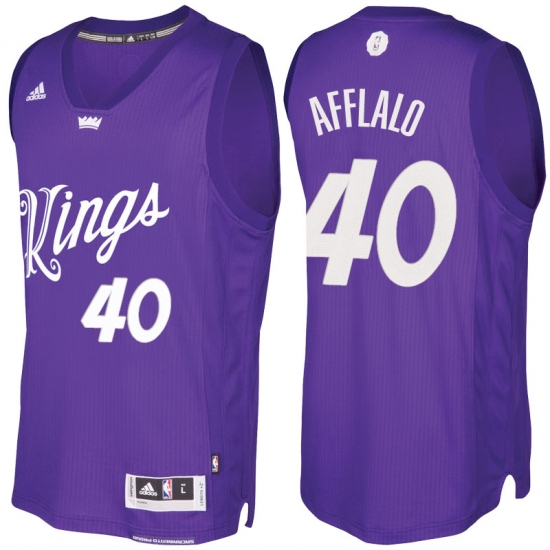 Men's Sacramento Kings #40 Arron Afflalo Purple 2016-2017 Christmas Day NBA Swingman Jersey - Ujersey