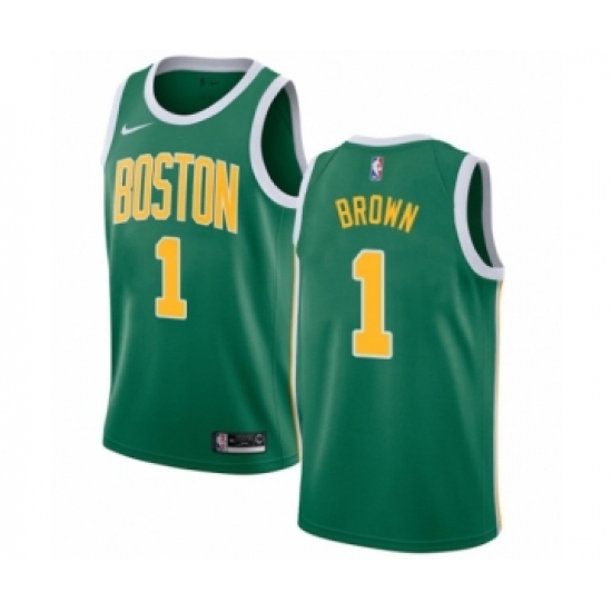 Women's Nike Boston Celtics #1 Walter Brown Green Swingman Jersey - Earned Edition - Ujersey