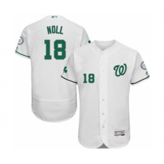 Men's Washington Nationals #18 Jake Noll White Celtic Flexbase Authentic Collection Baseball Player Jersey - Ujersey