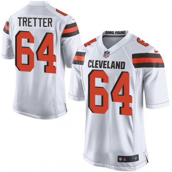 Men's Nike Cleveland Browns #64 JC Tretter Game White NFL Jersey - Ujersey
