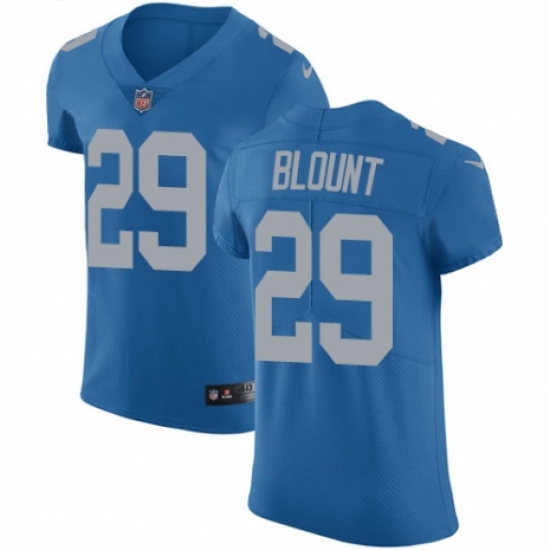 Men's Nike Detroit Lions #29 LeGarrette Blount Blue Alternate Vapor Untouchable Elite Player NFL Jersey - Ujersey