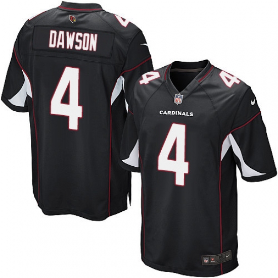 Men's Nike Arizona Cardinals #4 Phil Dawson Game Black Alternate NFL Jersey - Ujersey