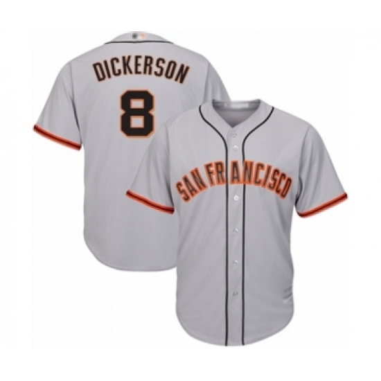 Youth San Francisco Giants #8 Alex Dickerson Authentic Grey Road Cool Base Baseball Player Jersey - Ujersey