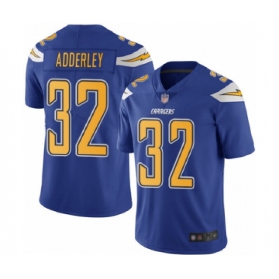 Youth Los Angeles Chargers #32 Nasir Adderley Limited Electric Blue Rush Vapor Untouchable Football Jersey - Ujersey
