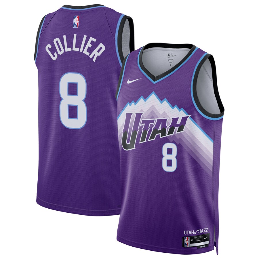 Unisex Utah Jazz Isaiah Collier Nike Purple Swingman Jersey - Icon Edition - Ujersey