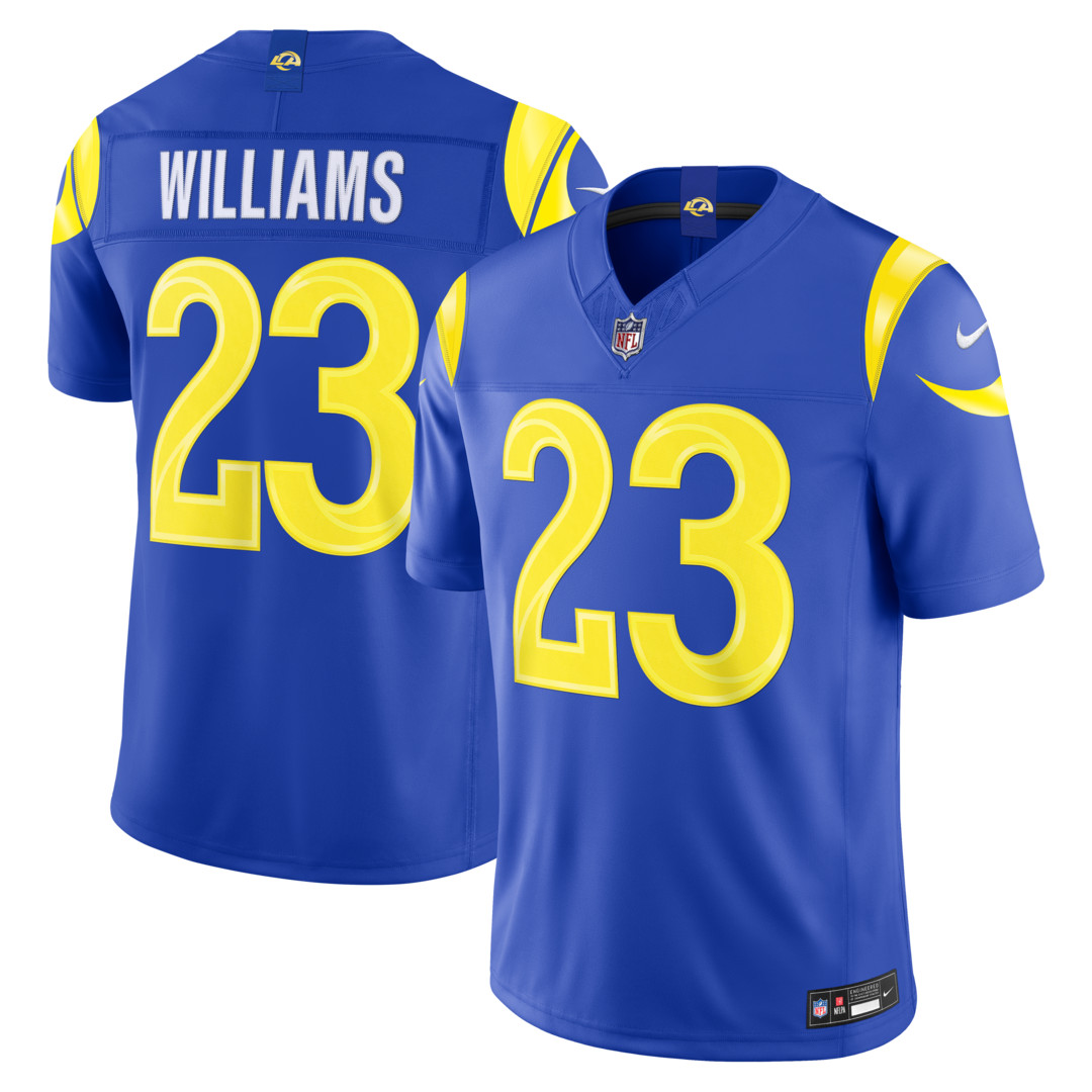 Men's Los Angeles Rams Kyren Williams Nike Royal Team Vapor F.U.S.E. Stitched Limited Jersey - Ujersey