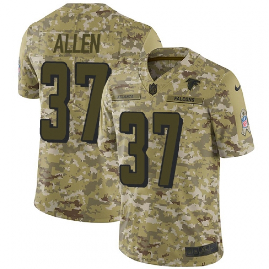 Youth Nike Atlanta Falcons #37 Ricardo Allen Limited Camo 2018 Salute to Service NFL Jersey - Ujersey