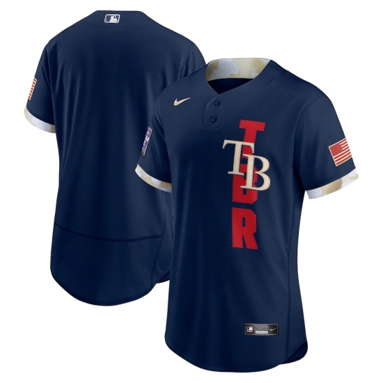 Men's Tampa Bay Rays Blank Nike Navy 2021 MLB All-Star Game Authentic Jersey - Ujersey