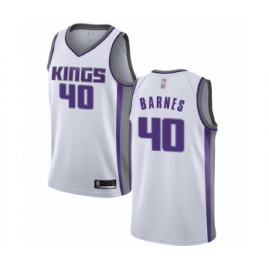 Women's Sacramento Kings #40 Harrison Barnes Swingman White Basketball Jersey - Association Edition - Ujersey