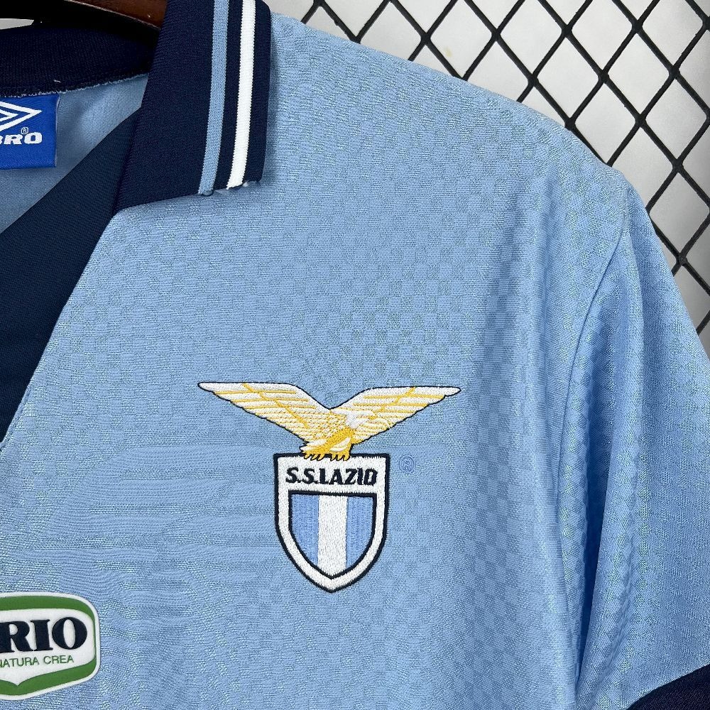 Lazio Retro Soccer Jersey Home Custom Shirt 1996-97 - ujerseystore