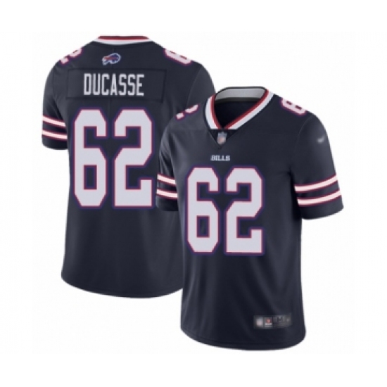 Men's Buffalo Bills #62 Vladimir Ducasse Limited Navy Blue Inverted Legend Football Jersey - Ujersey
