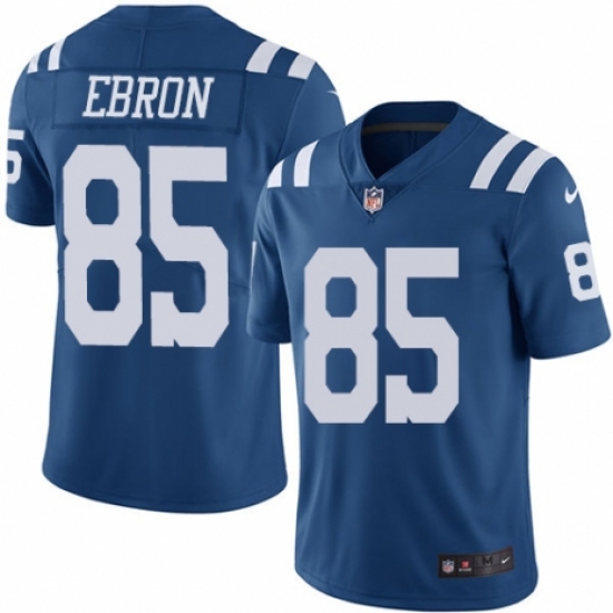 Men's Nike Indianapolis Colts #85 Eric Ebron Limited Royal Blue Rush Vapor Untouchable NFL Jersey - Ujersey