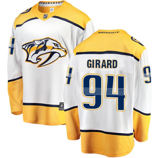 Youth Nashville Predators #94 Samuel Girard Fanatics Branded White Away Breakaway NHL Jersey - Ujersey