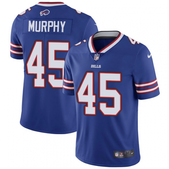 Men's Nike Buffalo Bills #45 Marcus Murphy Royal Blue Team Color Vapor Untouchable Limited Player NFL Jersey - Ujersey