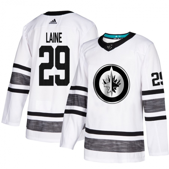 Men's Adidas Winnipeg Jets #29 Patrik Laine White 2019 All-Star Game Parley Authentic Stitched NHL Jersey - Ujersey