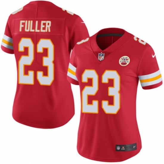 Women's Nike Kansas City Chiefs #23 Kendall Fuller Red Team Color Vapor Untouchable Limited Player NFL Jersey - Ujersey