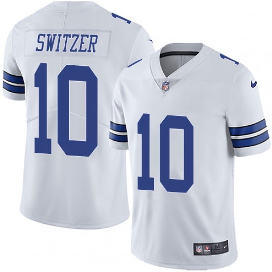 Youth Nike Dallas Cowboys #10 Ryan Switzer White Vapor Untouchable Limited Player NFL Jersey - Ujersey