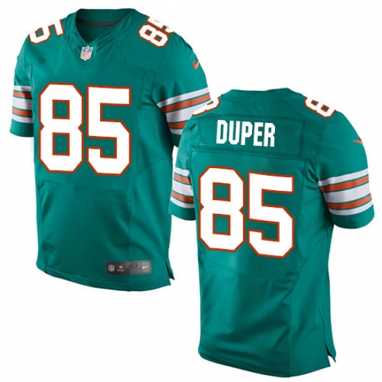 Men's Nike Miami Dolphins #85 Mark Duper Elite Aqua Green Alternate NFL Jersey - Ujersey