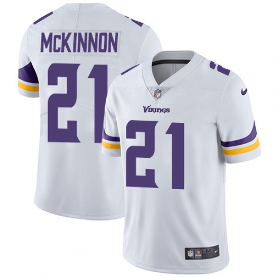 Men's Nike Minnesota Vikings #21 Jerick McKinnon White Vapor Untouchable Limited Player NFL Jersey - Ujersey