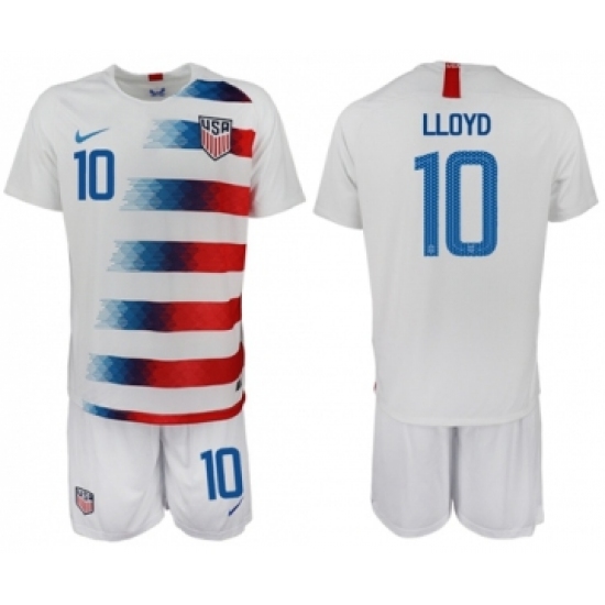 USA #10 Lloyd Home Soccer Country Jersey