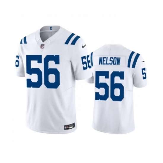 Men's Indianapolis Colts #56 Quenton Nelson White 2023 F.U.S.E Vapor Untouchable Stitched Football Jersey - Ujersey