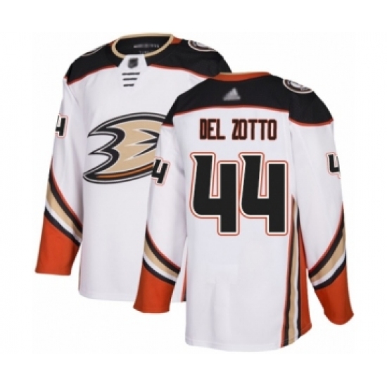 Youth Anaheim Ducks #44 Michael Del Zotto Authentic White Away Hockey Jersey - Ujersey