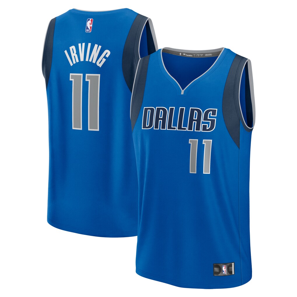 Youth Dallas Mavericks Kyrie Irving Fanatics Blue Fast Break Replica Player Jersey - Icon Edition - Ujersey Shop