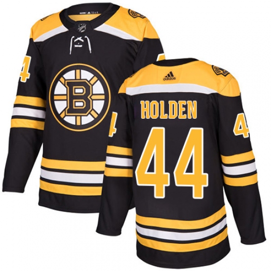 Men's Adidas Boston Bruins #44 Nick Holden Authentic Black Home NHL Jersey - Ujersey