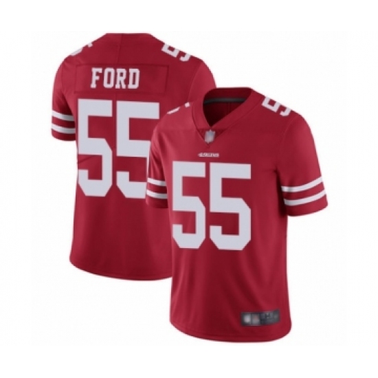 Youth San Francisco 49ers #55 Dee Ford Red Team Color Vapor Untouchable Limited Player Football Jersey - Ujersey