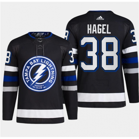 Men's Tampa Bay Lightning #38 Brandon Hagel Black 2024 Stadium Series Stitched Jersey - Ujersey