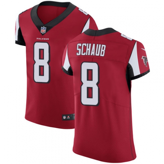 Men's Nike Atlanta Falcons #8 Matt Schaub Red Team Color Vapor Untouchable Elite Player NFL Jersey - Ujersey