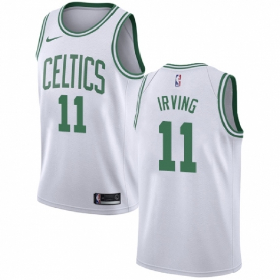 Women's Nike Boston Celtics #11 Kyrie Irving Authentic White NBA Jersey - Association Edition - Ujersey