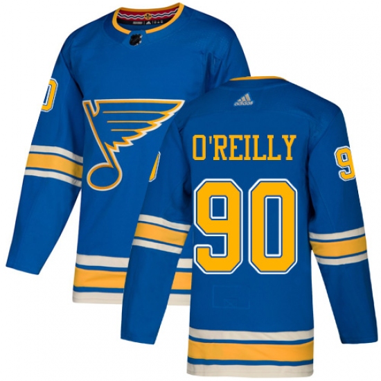 Youth Adidas St. Louis Blues #90 Ryan O'Reilly Authentic Navy Blue Alternate NHL Jersey - Ujersey