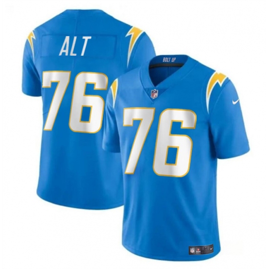Men's Los Angeles Chargers #76 Joe Alt Light Blue Vapor Limited Football Stitched Jersey - Ujersey