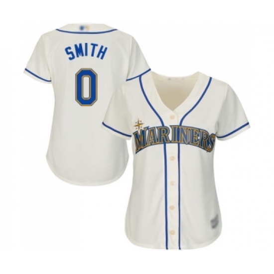 Women's Seattle Mariners #0 Mallex Smith Replica Cream Alternate Cool Base Baseball Jersey - Ujersey