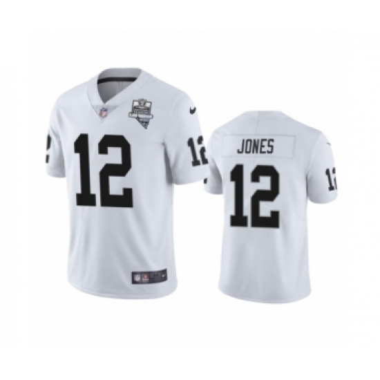 Women's Oakland Raiders #12 Zay Jones White 2020 Inaugural Season Vapor Limited Jersey