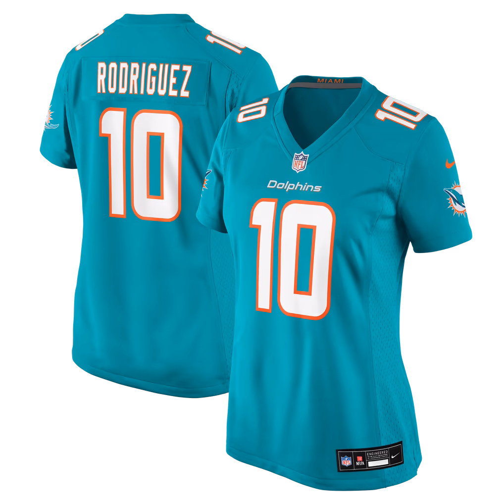 Women's Miami Dolphins Jacob Rodriguez Nike Aqua Game Jersey