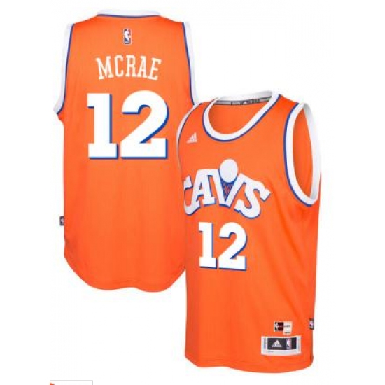 adidas Cleveland Cavaliers #12 Jordan McRae Orange Hardwood Classics Swingman Jersey - Ujersey