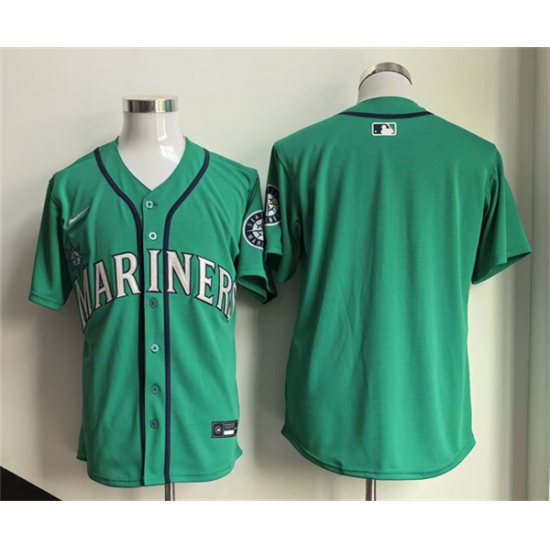 Men's Seattle Mariners Blank Aqua Limited Stitched jersey