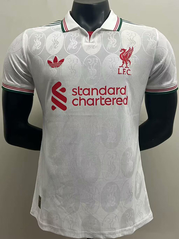 Liverpool  Football Jersey White Special Edition Shirt 2025/26 - Ujersey NHL