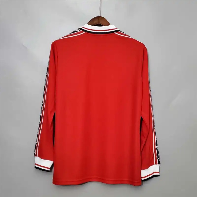 Manchester United Retro Home Long Sleeve Football Jersey Shirt 1998/99 - U-jersey