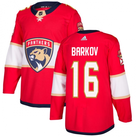 Men's Adidas Florida Panthers #16 Aleksander Barkov Premier Red Home NHL Jersey - Ujersey