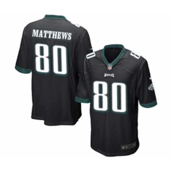 Men's Nike Philadelphia Eagles #80 Jordan Matthews Game Black Alternate NFL Jersey - Ujersey
