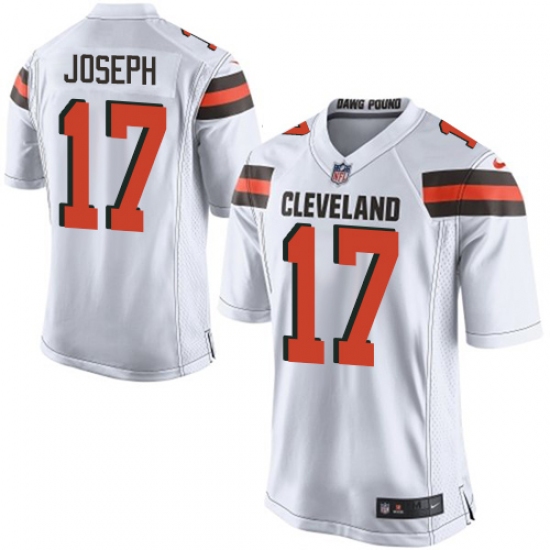 Men's Nike Cleveland Browns #17 Greg Joseph Game White NFL Jersey - Ujersey