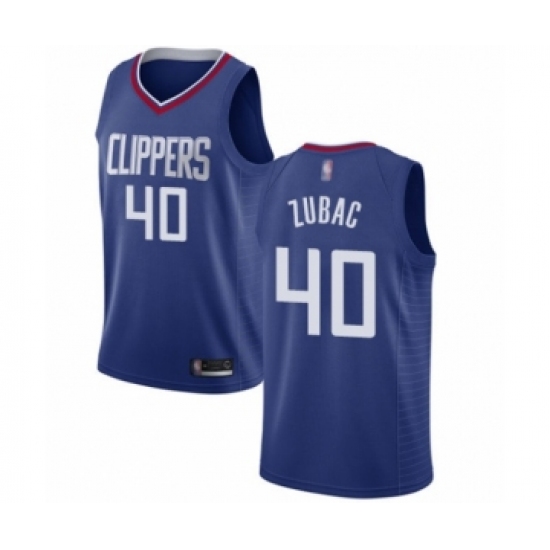 Youth Los Angeles Clippers #40 Ivica Zubac Swingman Blue Basketball Jersey - Icon Edition
