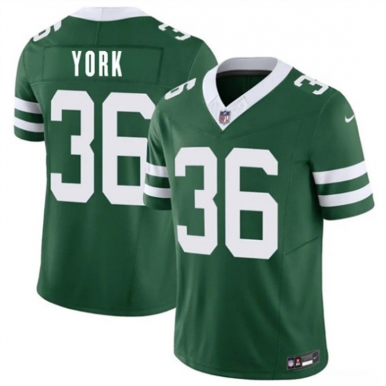 Men's New York Jets #36 Cade York Green 2026 F.U.S.E. Vapor Untouchable Limited Football Stitched Jersey - Ujersey